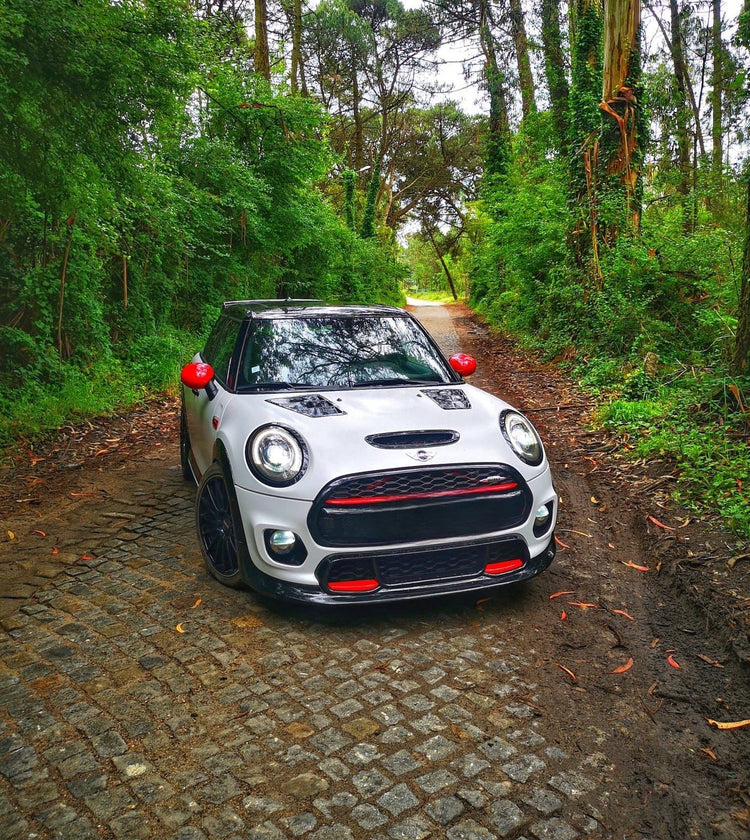 Lightweight carbon fiber front lip and rear diffuser for MINI F55