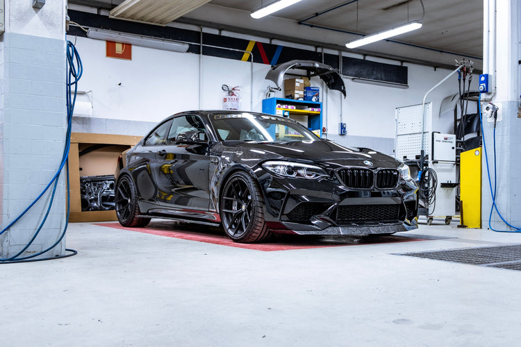 Lightweight carbon fiber rear diffuser for BMW M2 Competition