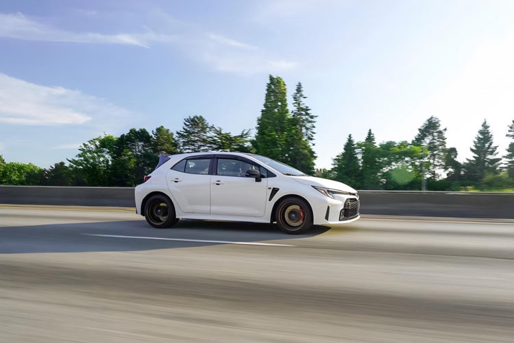 Carbon fiber engine and mirror caps for Toyota GR Corolla