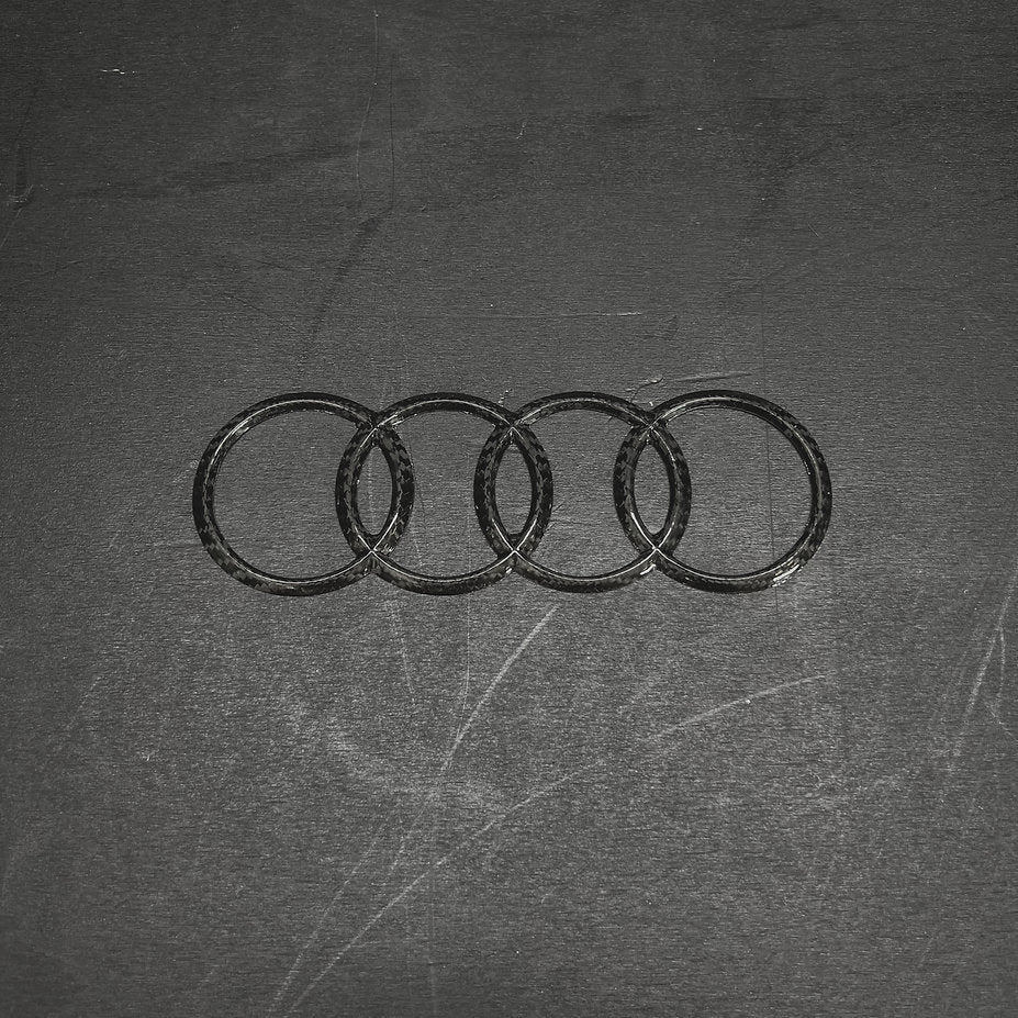 Emblem Logo Badge AUDI in Prepreg Carbon Fiber for AUDI by RSI c6