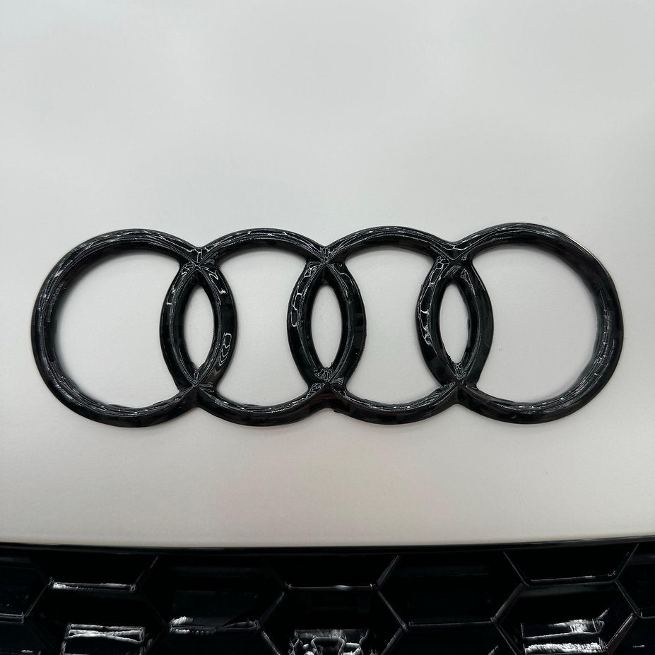 Emblem Logo Badge AUDI in Forged Carbon for AUDI by RSI c6