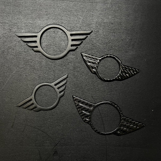 Cover Emblem Logo Badge MINI in Forged Carbon - MINI R Series & F Series - RSI c6