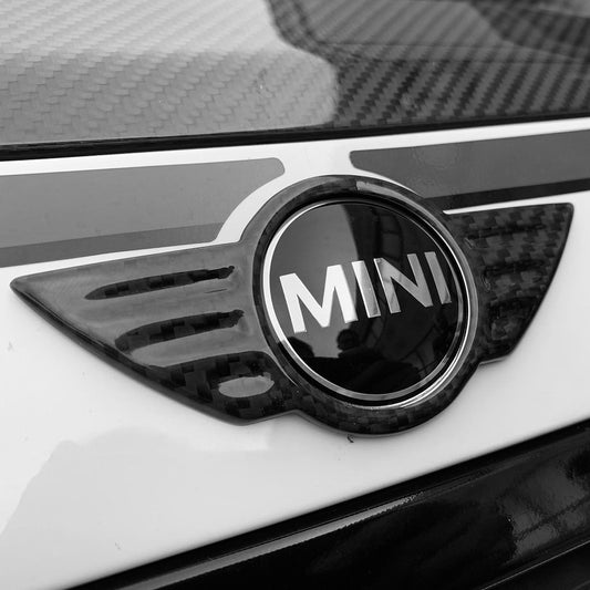 Cover Emblem Logo Badge MINI in Carbon Fiber - MINI R Series & F Series - RSI c6