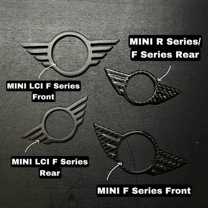 Cover Emblem Logo Badge MINI in Carbon Fiber for MINI R Series & F Series by RSI c6