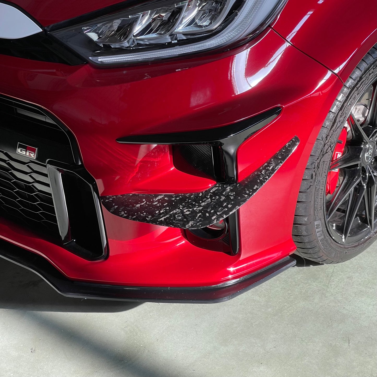 Front Bumper Canard Set in Forged Carbon Fiber for Toyota GR Yaris by RSI c6