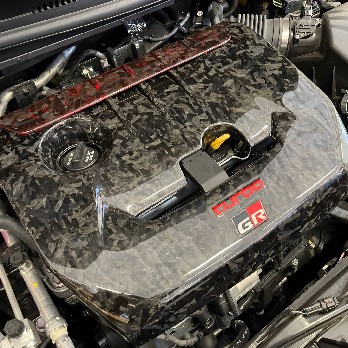 Engine Cover in Forged Carbon Fiber for Toyota GR Corolla by RSI c6