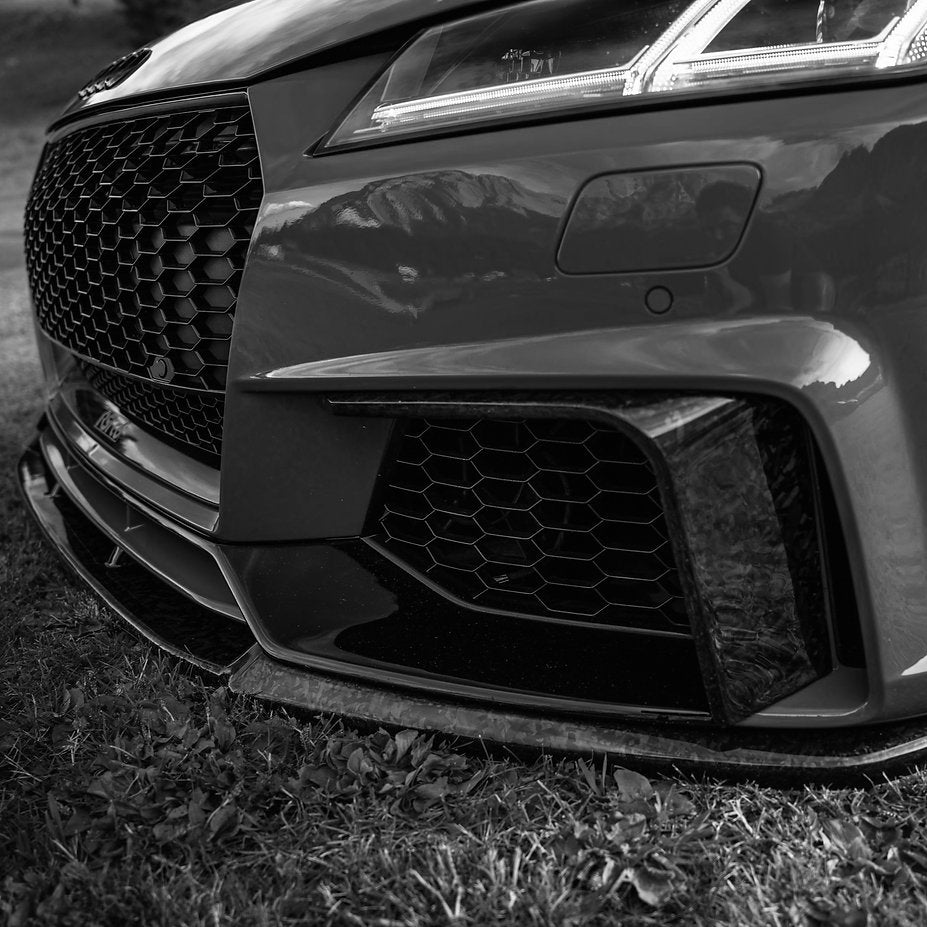 Front Bumper Fins Canards Splitter in Forged Carbon for AUDI TT RS Pre FL by RSI c6