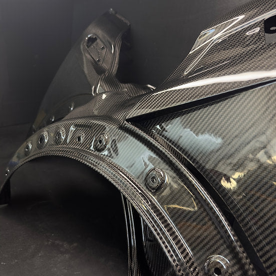 Front Fender Vented in Carbon Fiber for MINI R55 / R56 / R57 / R58 / R59 / GP2 by RSI c6