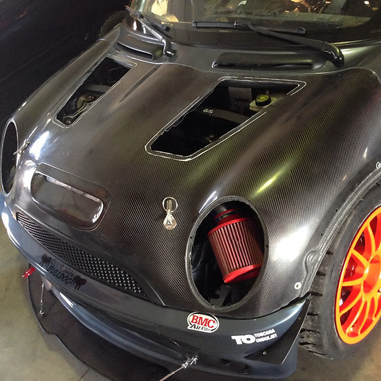 Bonnet Hood in Pre-preg Carbon Fiber for MINI R50 / R52 / R53 by RSI c6