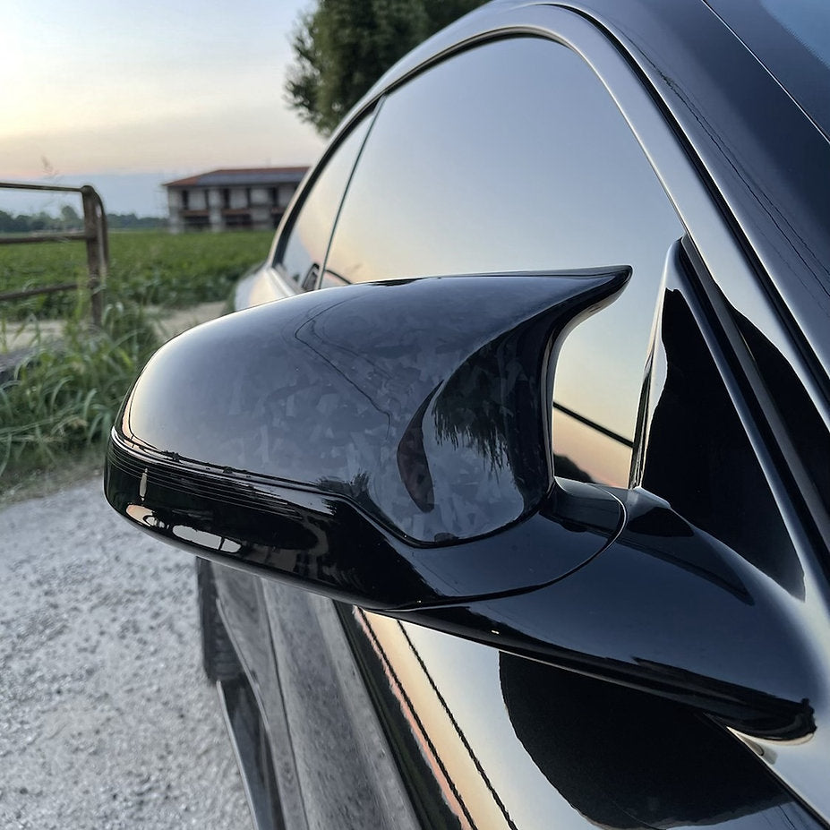 Side Mirror Caps in Forged Carbon Fiber for BMW F87 M2C by RSI c6