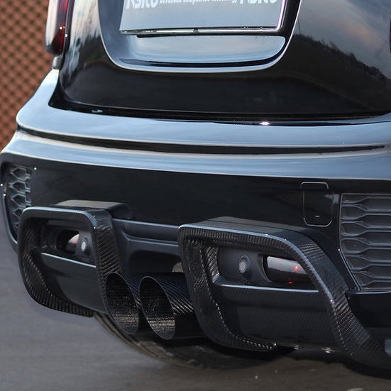 Rear Diffuser Cover in Carbon Fiber for MINI F55 / F56 / F57 JCW PRO Bumper by RSI c6