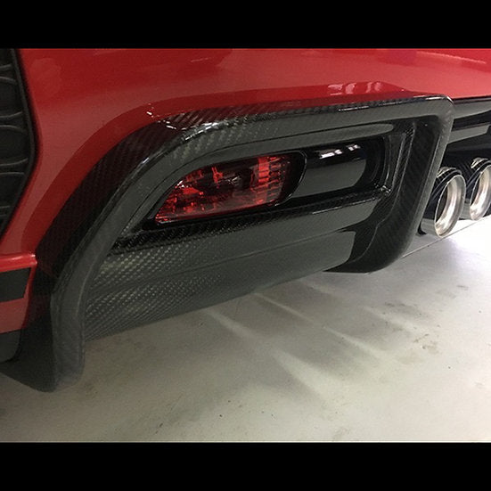 Rear Diffuser Cover in Carbon Fiber for MINI F55 / F56 / F57 JCW PRO Bumper by RSI c6