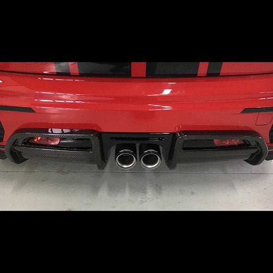 Rear Diffuser Cover in Carbon Fiber for MINI F55 / F56 / F57 JCW PRO Bumper by RSI c6