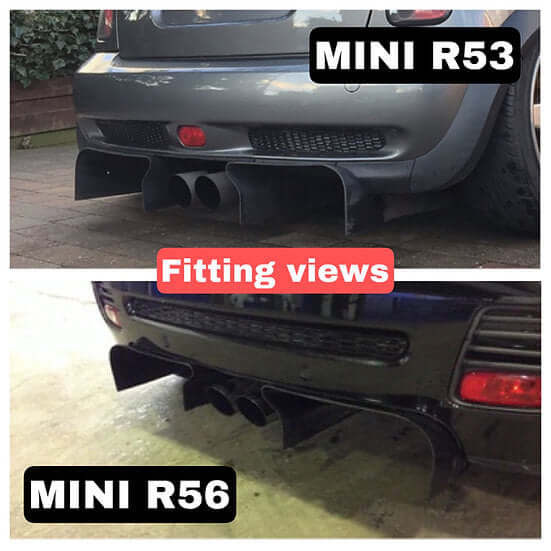 Rear Extractor in Carbon Fiber for MINI R50 / R52 / R53 / R56 / R57 / R58 / R59 by RSi c6