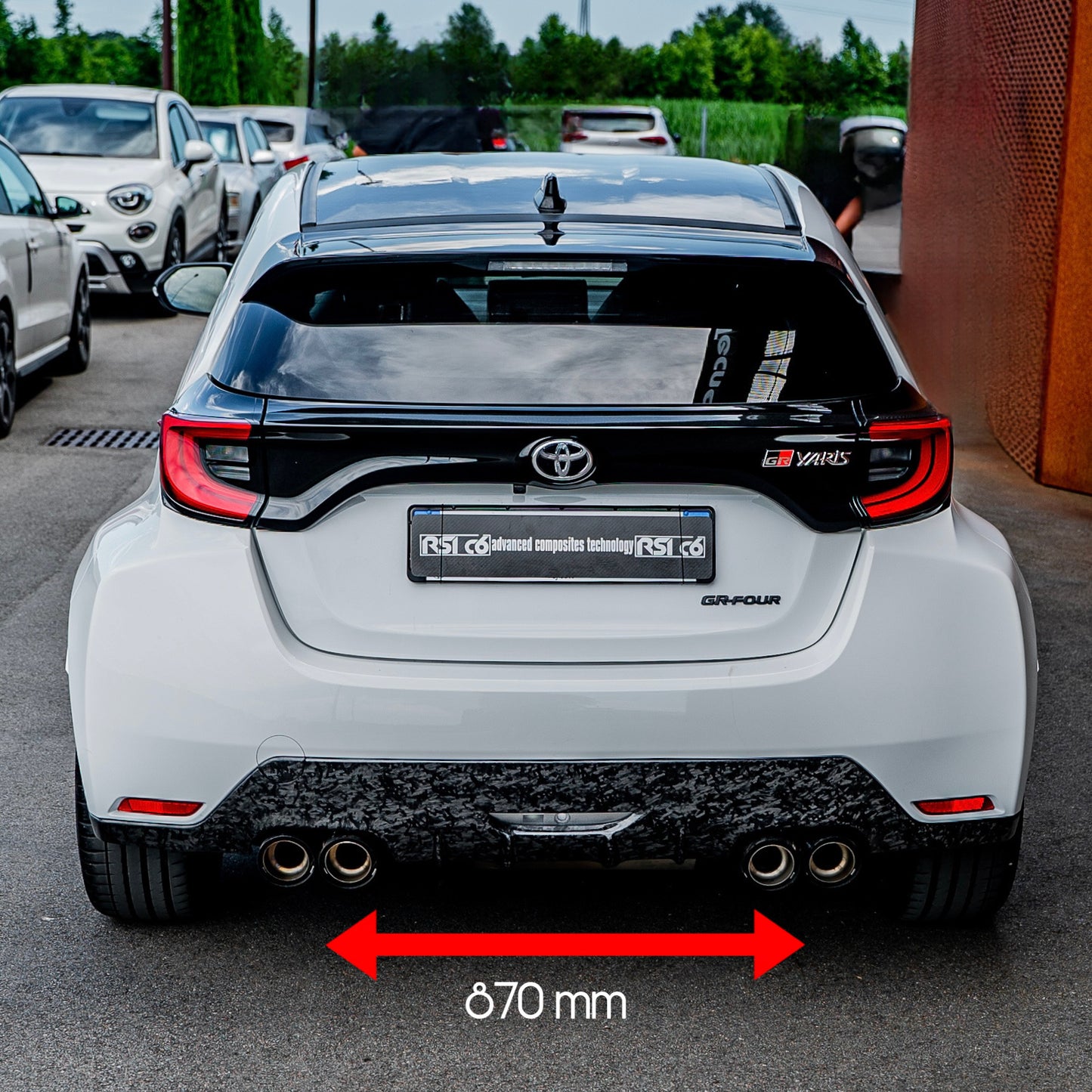 Rear Diffuser in Forged Carbon for Toyota GR Yaris by RSI c6