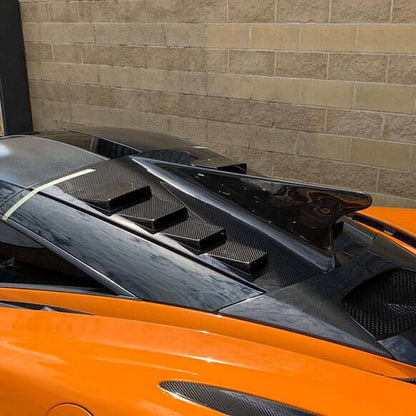 Rear Trunk Fin Shark in Carbon Fiber for MCLAREN 720S by RSI c6