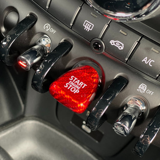 Start & Stop Button in Carbon Fiber - MINI F54 / F55 / F56 / F57 / F60 / GP3 - RSI c6