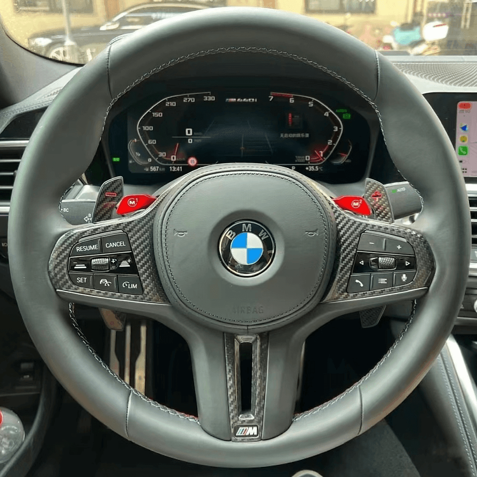 Steering Wheel Trims in Carbon Fiber - BMW M2 G87 / M3 G80 G81 / M4 G82 G83 - RSI c6